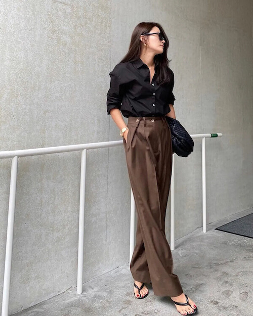 wide leg pants outfit