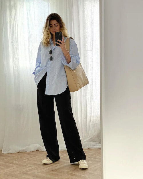 wide leg pants outfit