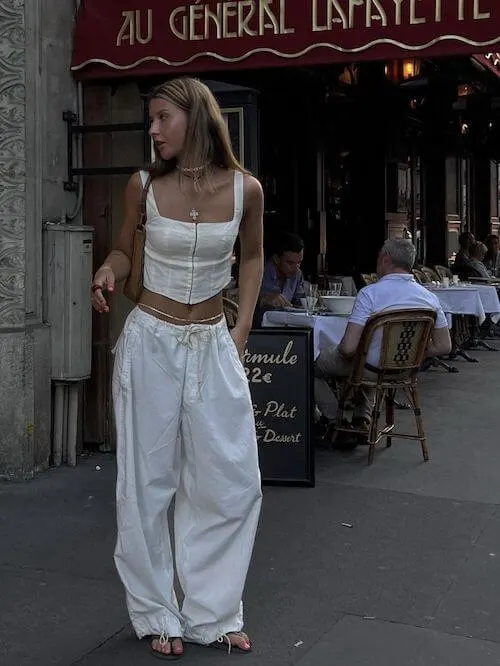 wide leg pants outfit