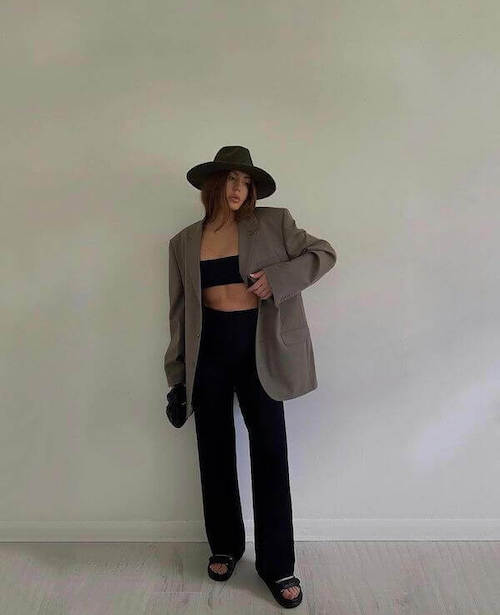 wide leg pants outfit