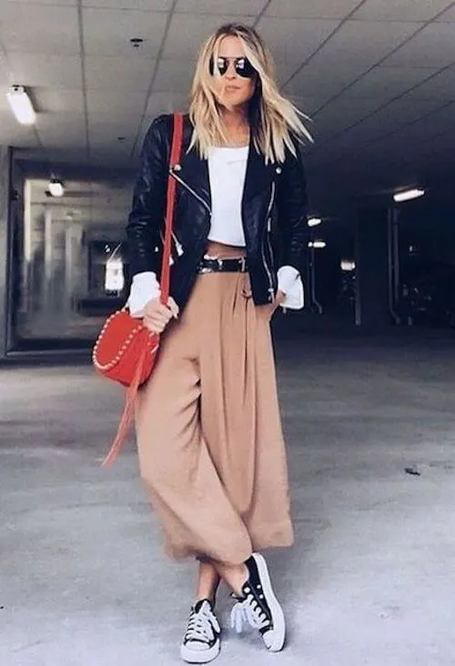 wide leg pants outfit