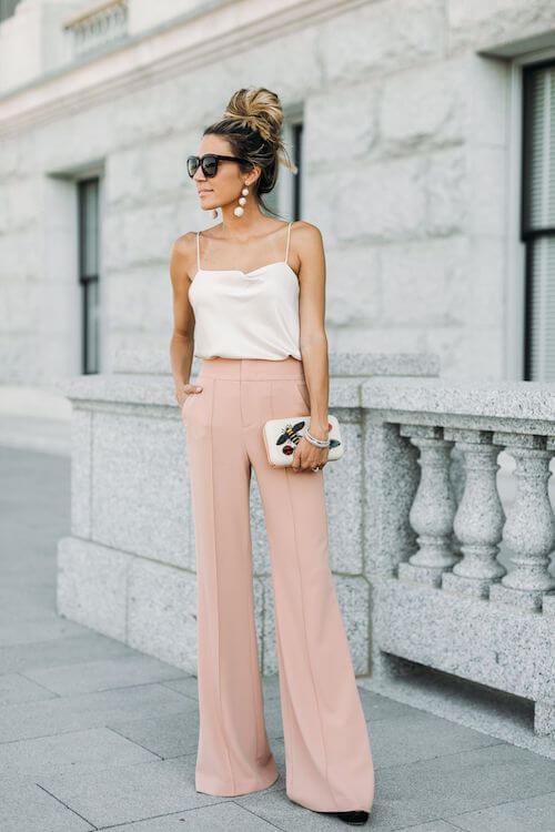 Brown wideleg pants  HOWTOWEAR Fashion