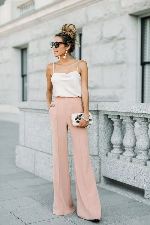 wide leg pants outfit