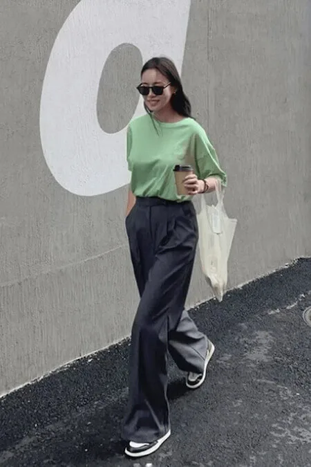 wide leg pants outfits spring summer