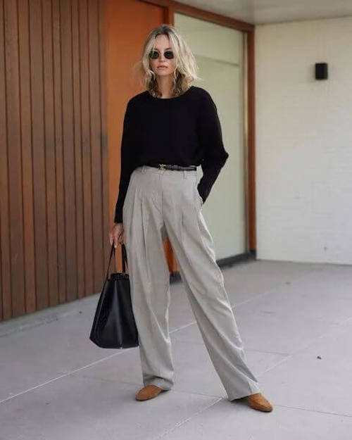 wide leg pants outfits