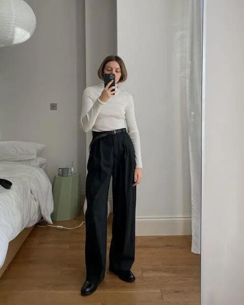 wide leg pants outfits