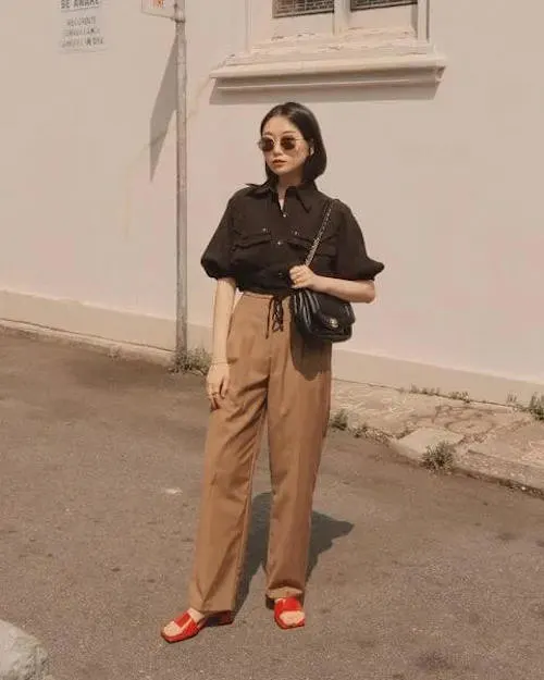 wide leg pants outfits