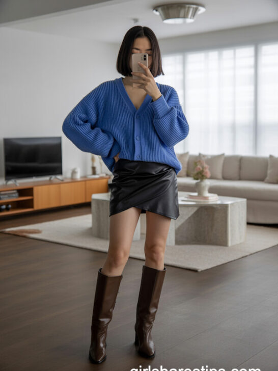 21 Chic Winter Black Skirt Outfit Ideas for Women to Elevate Your Style