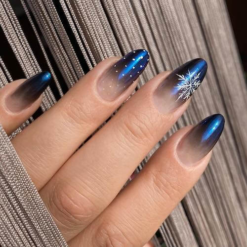 winter blue nail designs