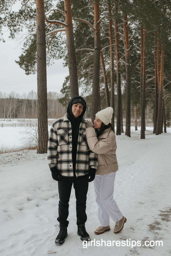 Plaid Flannel And Puffy Jacket Combinations