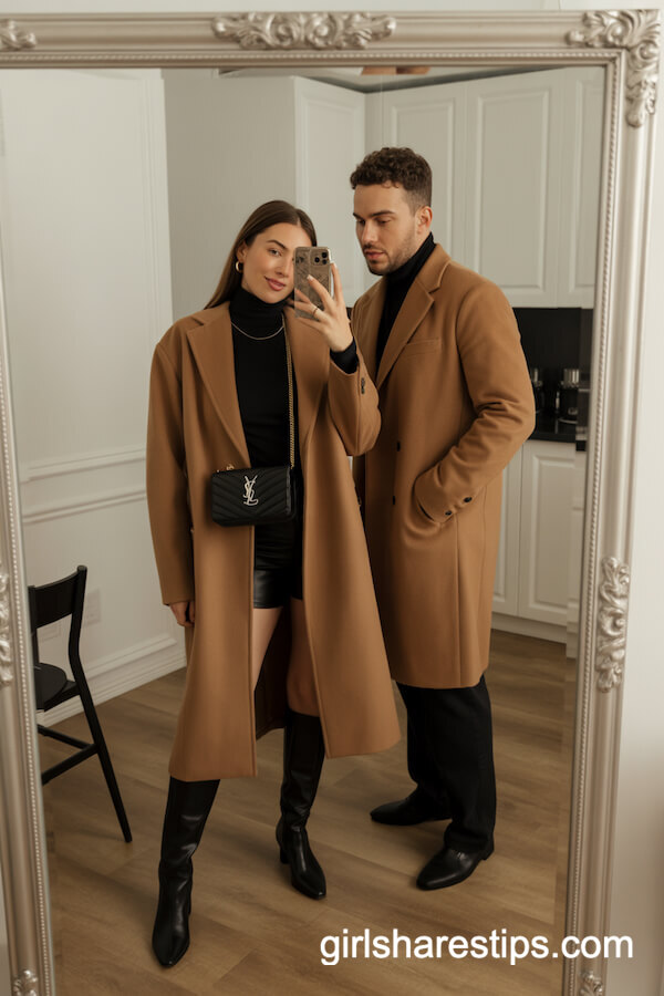 Matching Camel Wool Coats