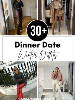 winter dinner date outfit ideas for women collage