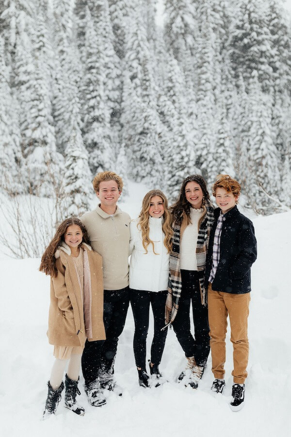 Winter Whites and Plaid Family Style Inspiration