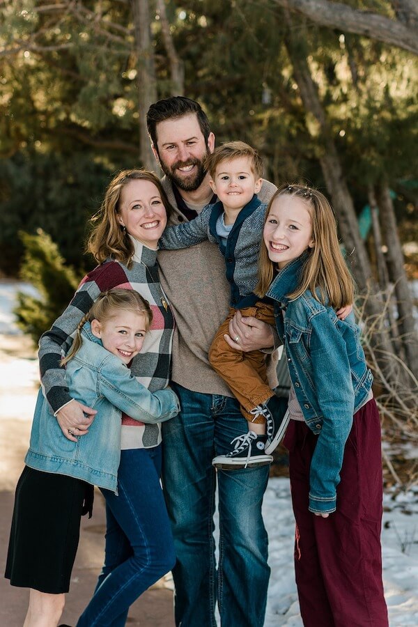Cozy Plaid and Denim Family Outfit