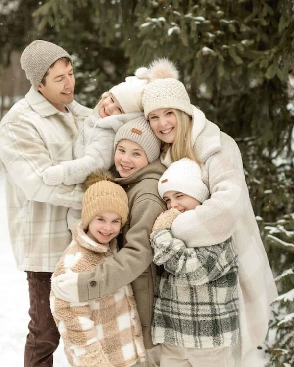 Neutral Plaid and Sherpa Outfits