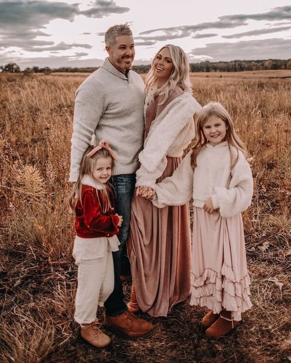 Cozy Neutrals and Velvet Accents Family Outfits