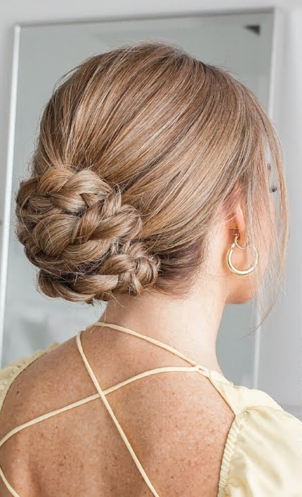 Braided Low Bun