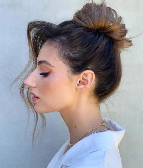 Messy High Bun