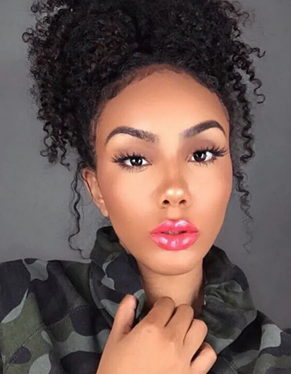 High Curly Puff