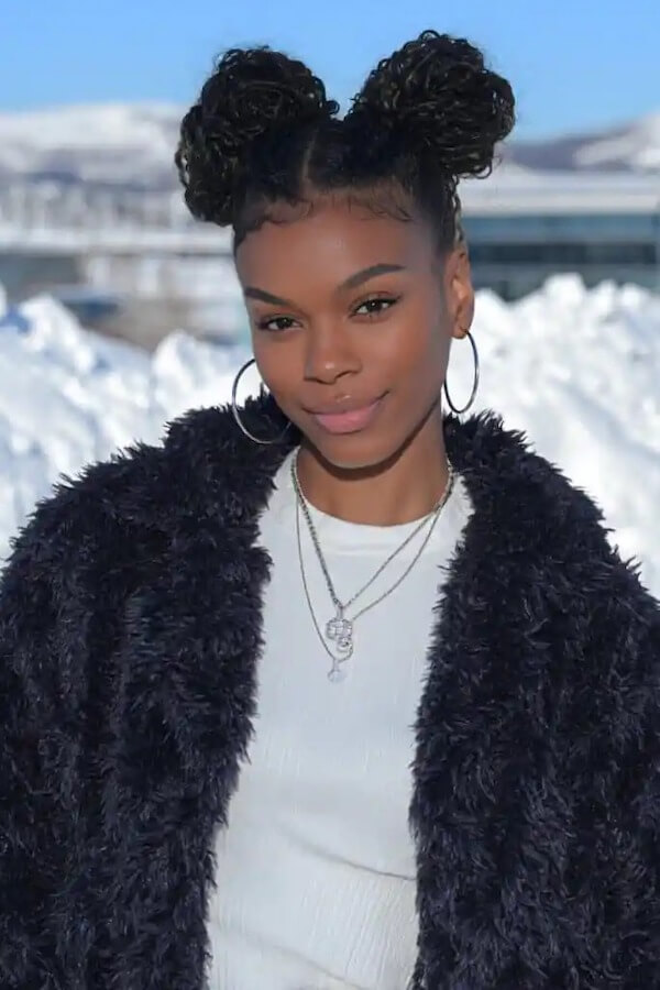 Curly Space Buns