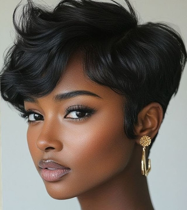 Voluminous Pixie Cut