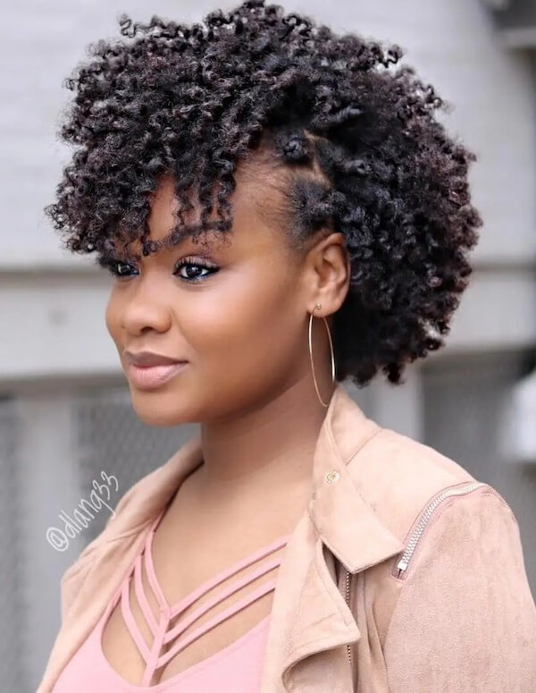Defined Twist Out Tapered Hairstyle for Black Women