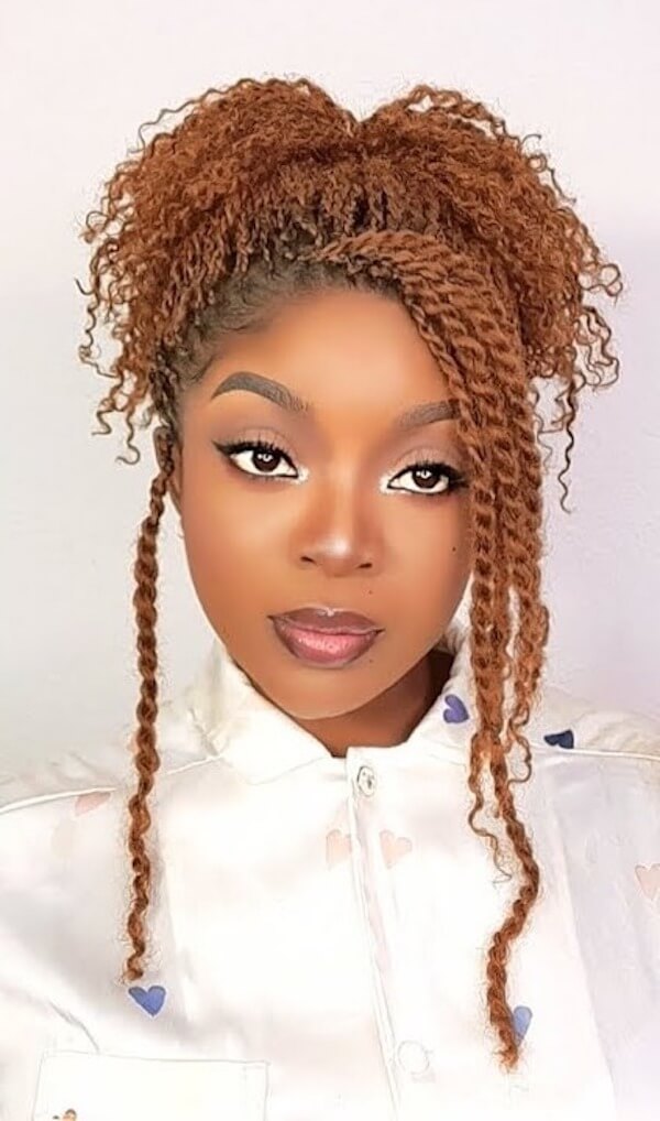 High Twisted Ponytail