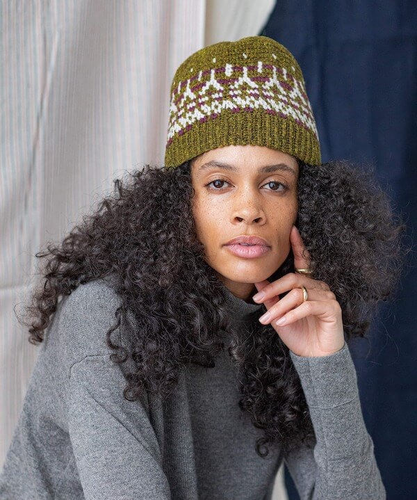 Voluminous Curls Under a Beanie