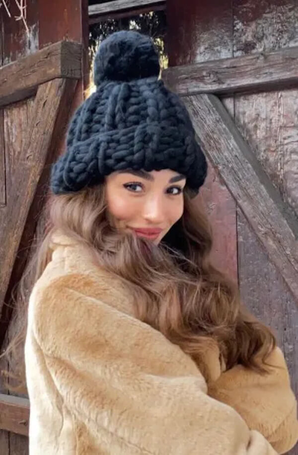 Loose Soft Waves with a Beanie