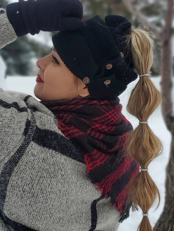 Braided Pigtails for Curly Hair