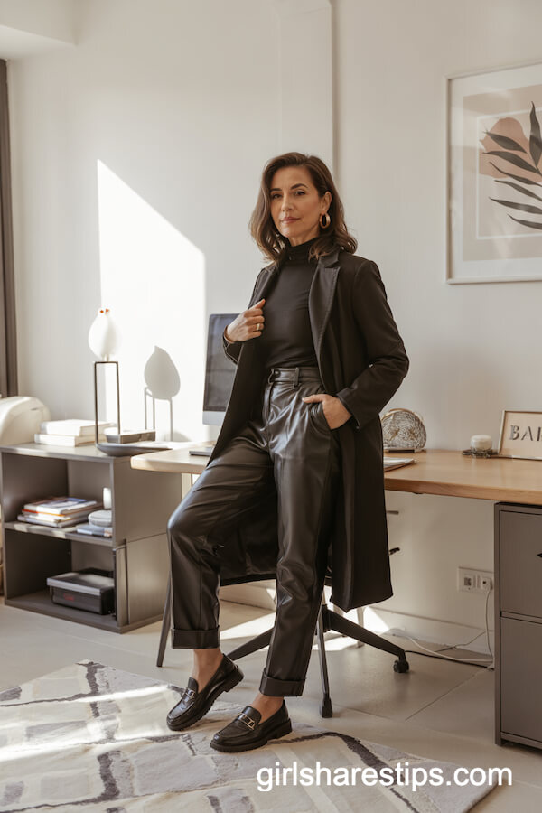 Sleek All-Black Minimalist Outfit