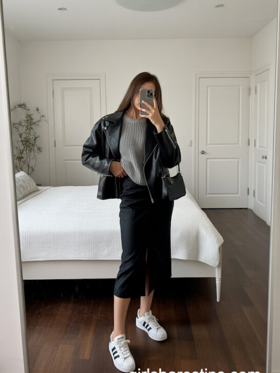 21 Chic Winter Outfits with Sneakers for Women That Keep You Warm and Stylish