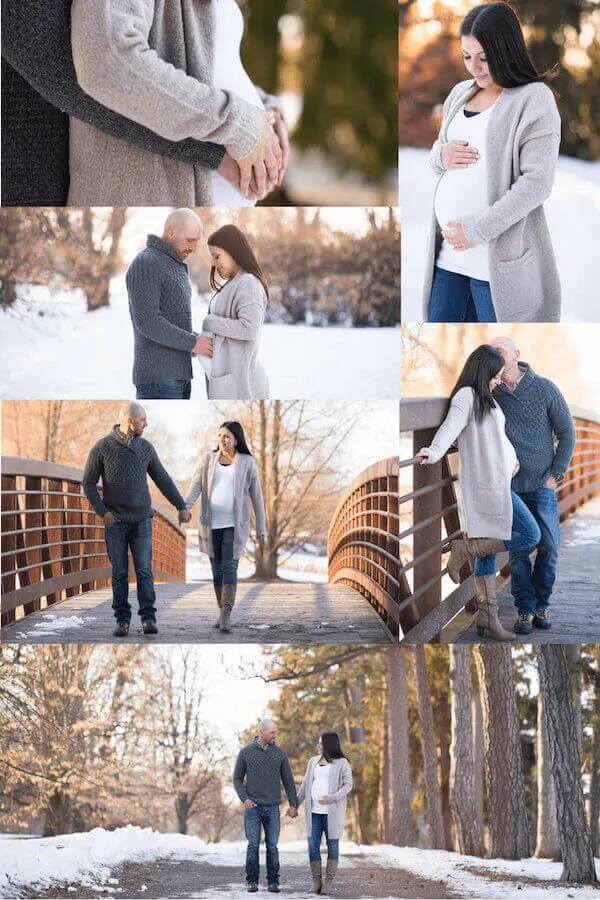 winter pregnancy photoshoot ideas