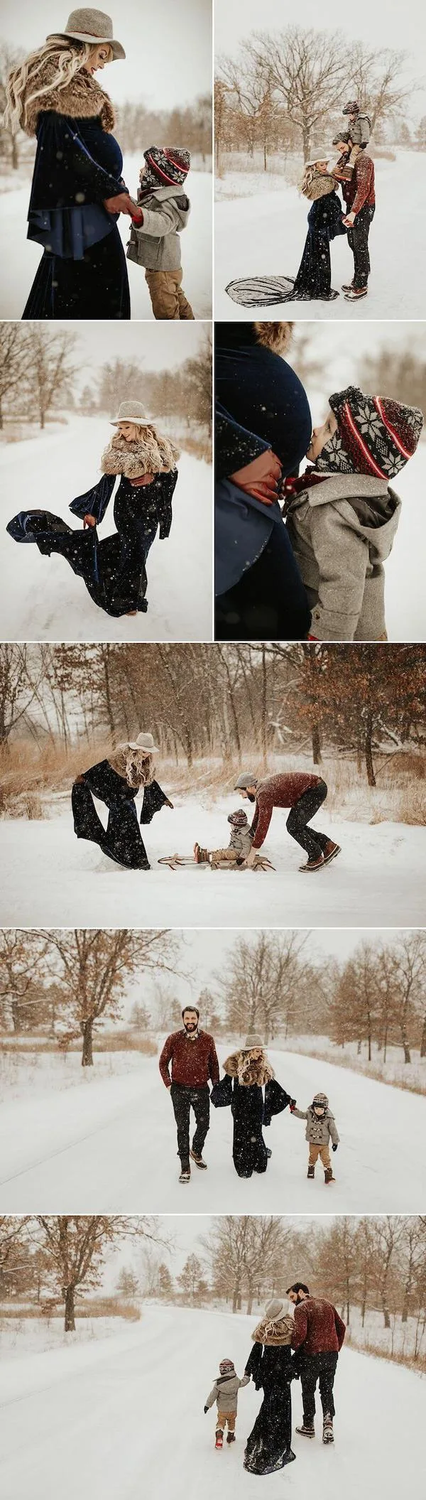 winter pregnancy photoshoot ideas