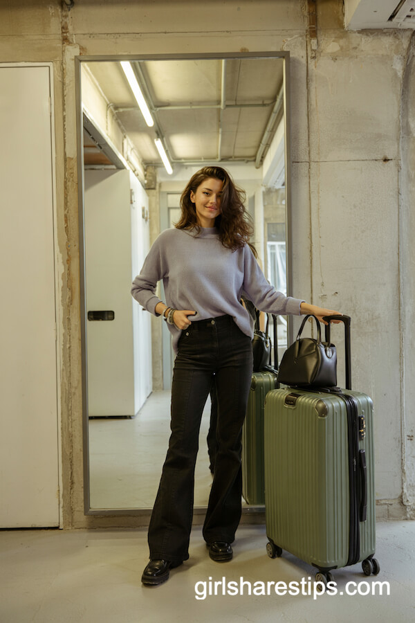 Slouchy Sweater and Flare Pants