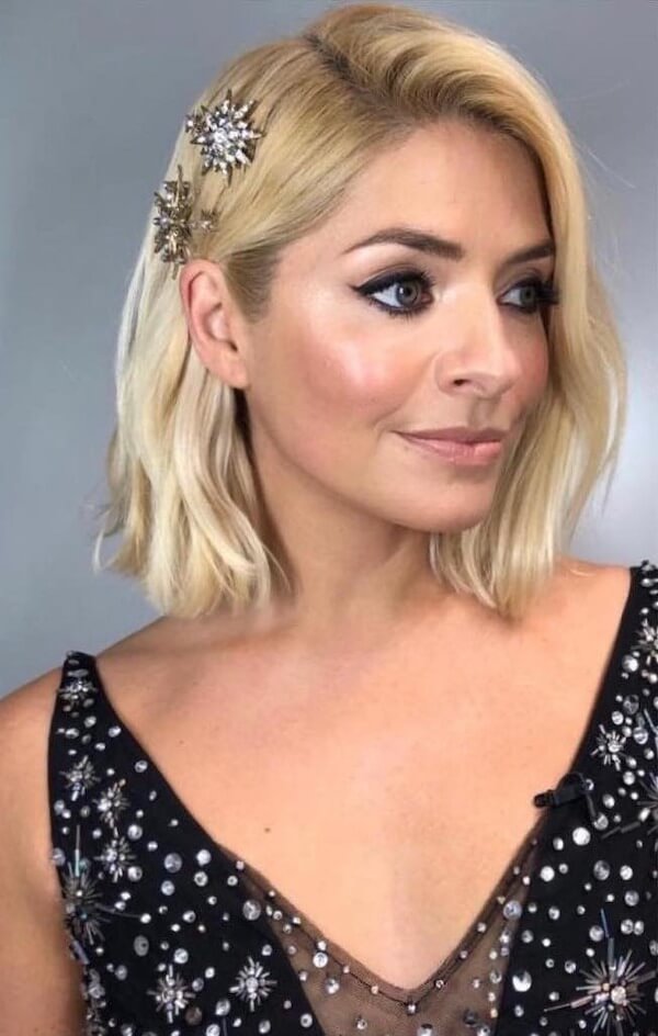 Short Hair with Glam Hairpins