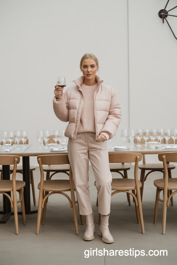 Blush Pink Monochrome Cozy Outfit