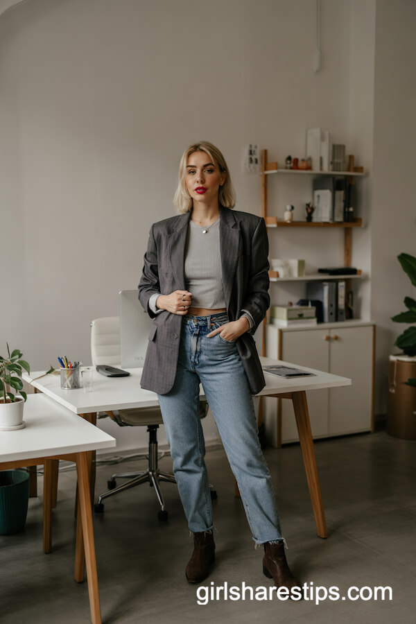 Oversized Blazer with Jeans