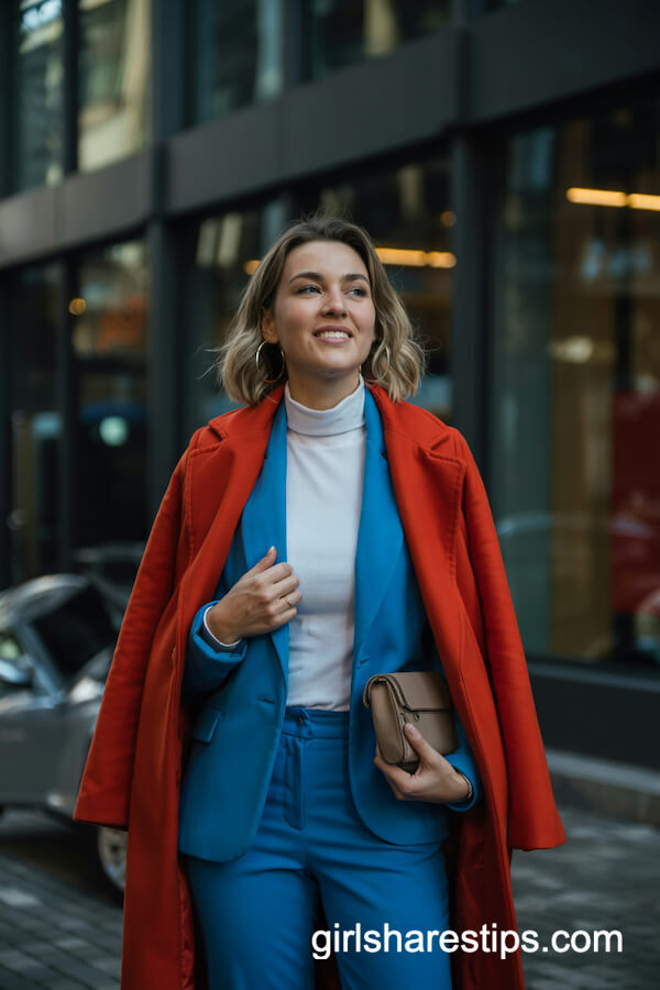 Bright Colored Coat Statement