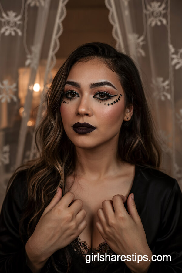 Gothic Black Lace Witch