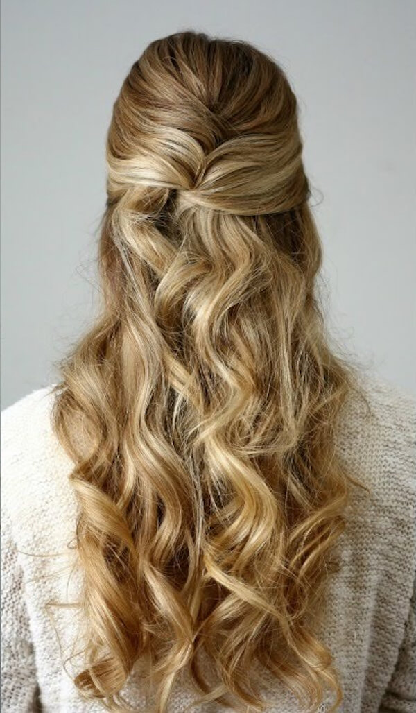 Half-Up Twisted Curls