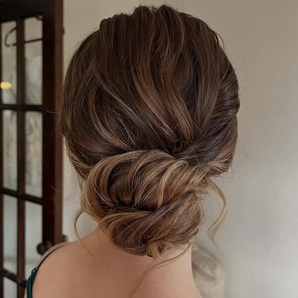 Low Twisted Chignon