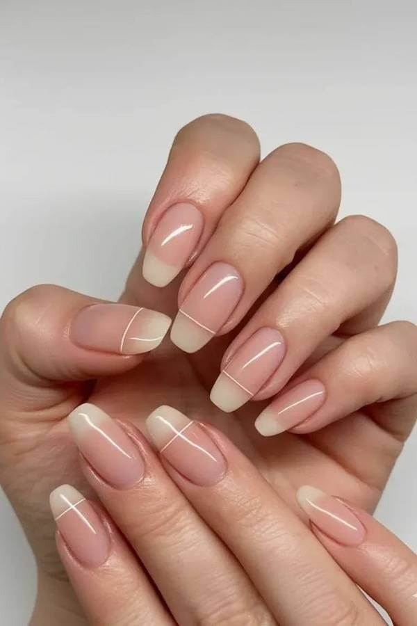 Minimalist Line French Tips
