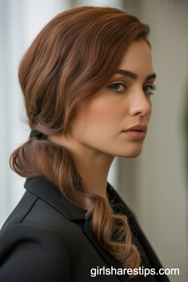 Sleek Low Ponytail