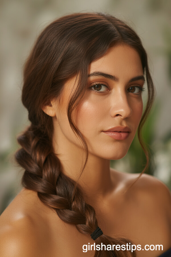 Braided Low Ponytail