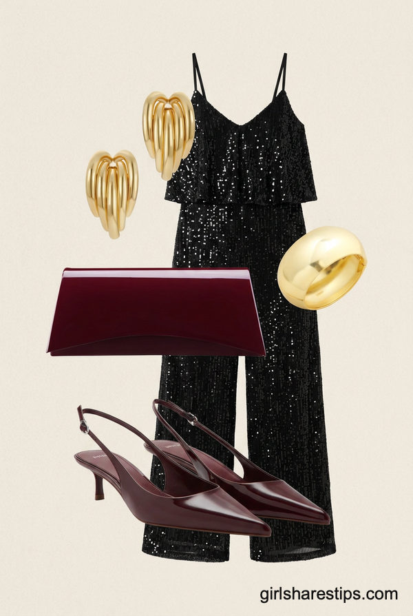 The Monochromatic Sequin Jumpsuit