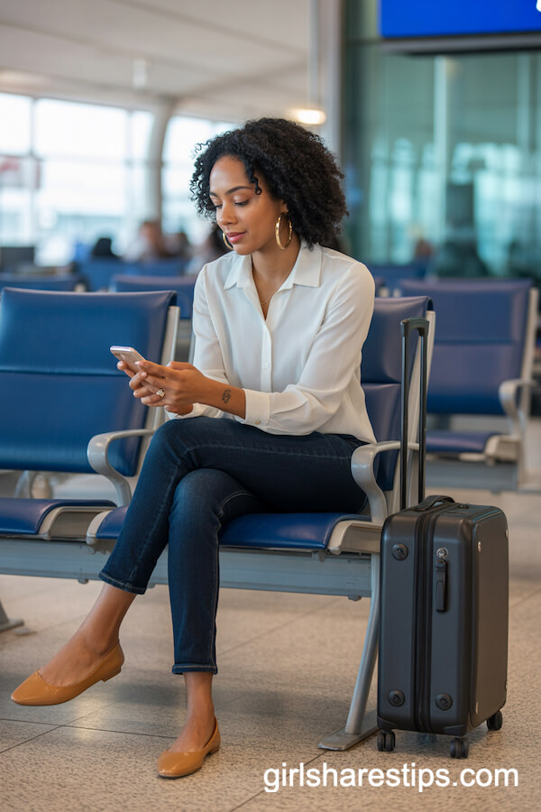 White Shirt, Jeans, and Ballet Flats