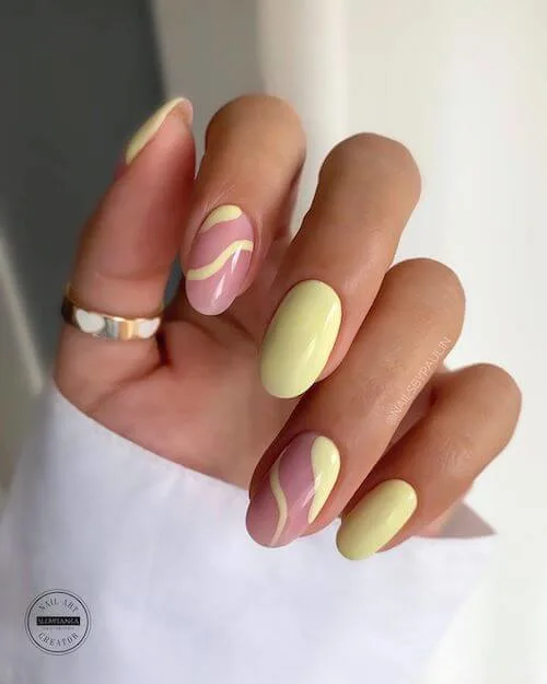 Classic Yellow Manicure for Spring