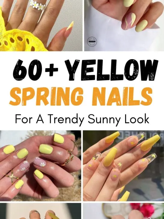 60+ Yellow Spring Nail Designs [2024]: Chic & Cute Yellow Nail Designs For A Sunny Season