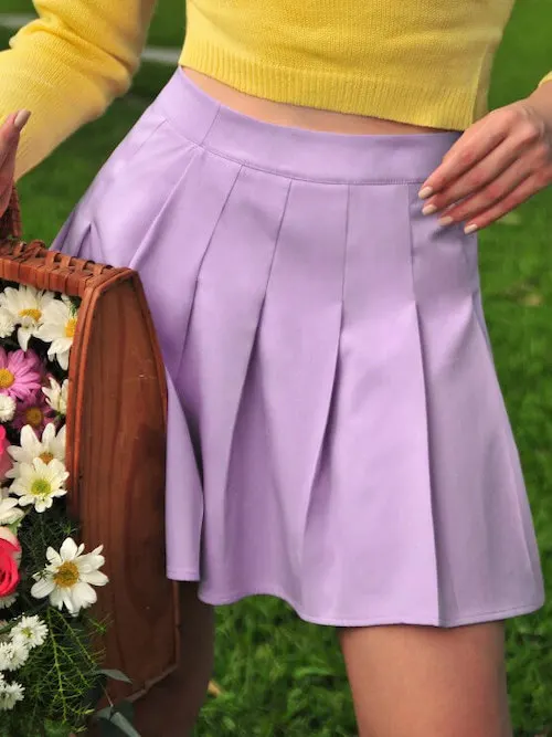 zaful tennis skirt purple